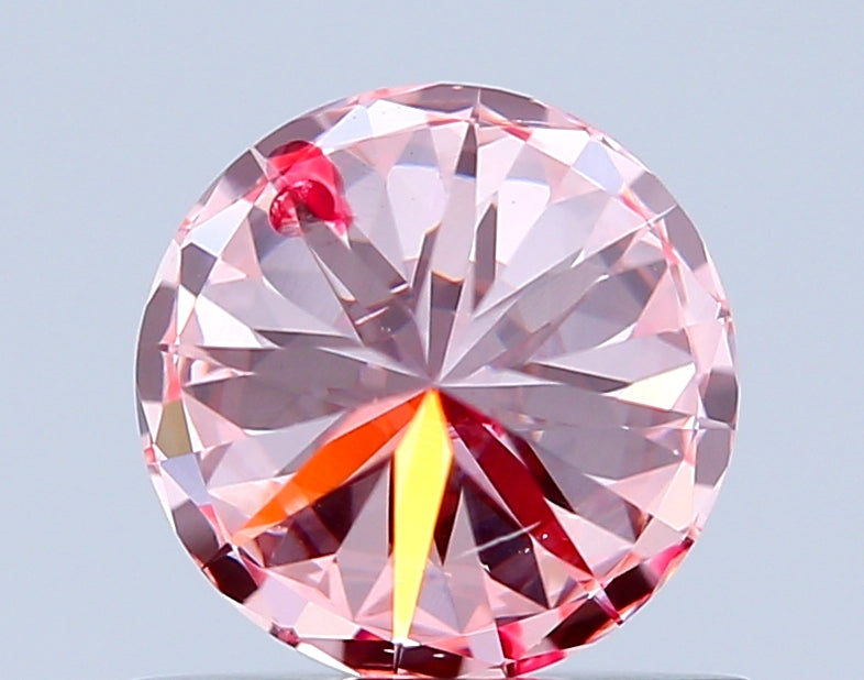 round 0.73 carat fancy intense pink si1 ex ex vg slight
