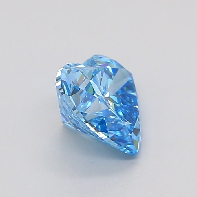 heart 1.09 carat fancy vivid blue vs1  vg vg none