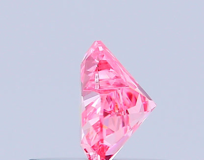 HEART 0.47 CARAT FANCY VIVID PINK VS1  VG VG SLIGHT