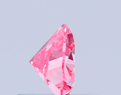 HEART 0.47 CARAT FANCY VIVID PINK VS1  VG VG SLIGHT