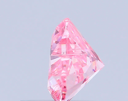 HEART 0.79 CARAT FANCY VIVID PINK VS1  VG EX SLIGHT