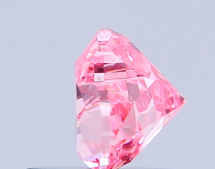 heart 0.83 carat fancy vivid pink vvs2  vg vg slight