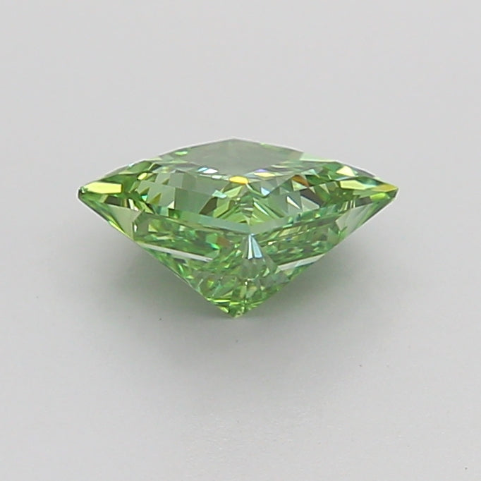 princess 1 carat fancy vivid green vs2  vg vg none