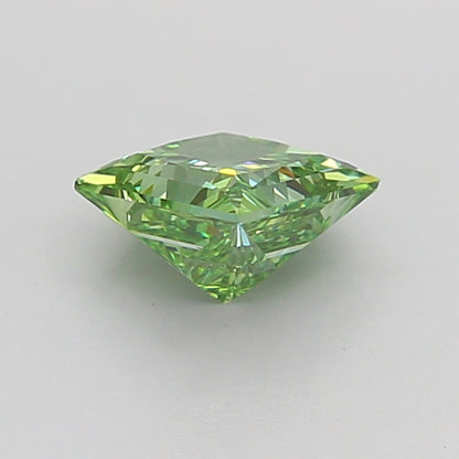 PRINCESS 1 CARAT FANCY VIVID GREEN VS2  VG VG NONE