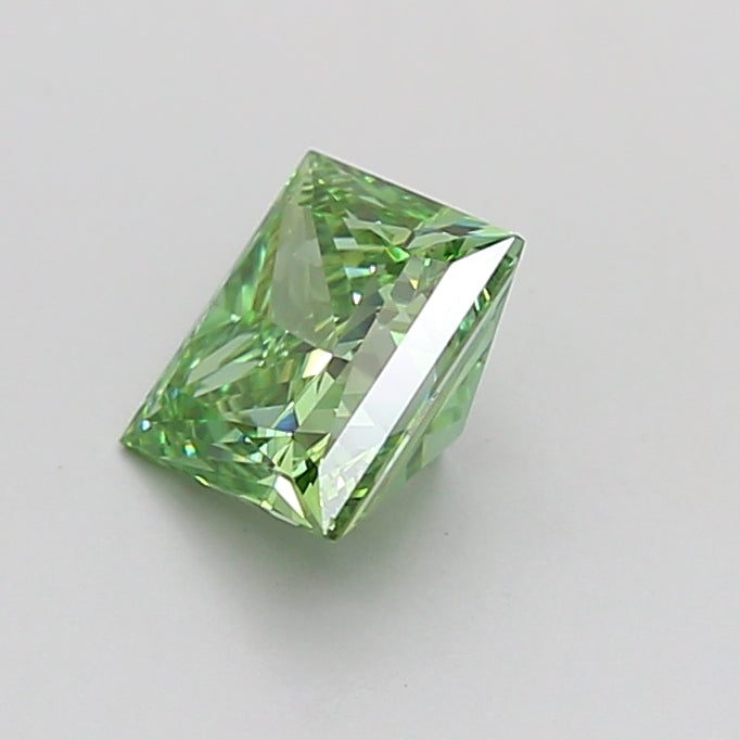 princess 1 carat fancy vivid green vs2  vg vg none