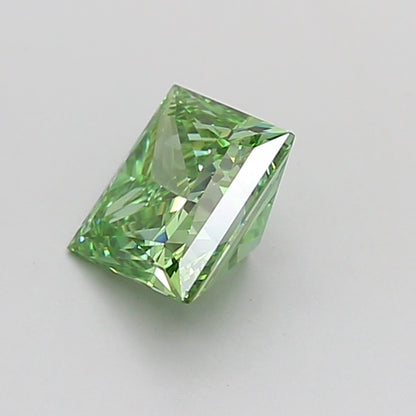 PRINCESS 1 CARAT FANCY VIVID GREEN VS2  VG VG NONE