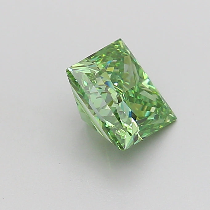 princess 1 carat fancy vivid green vs2  vg vg none