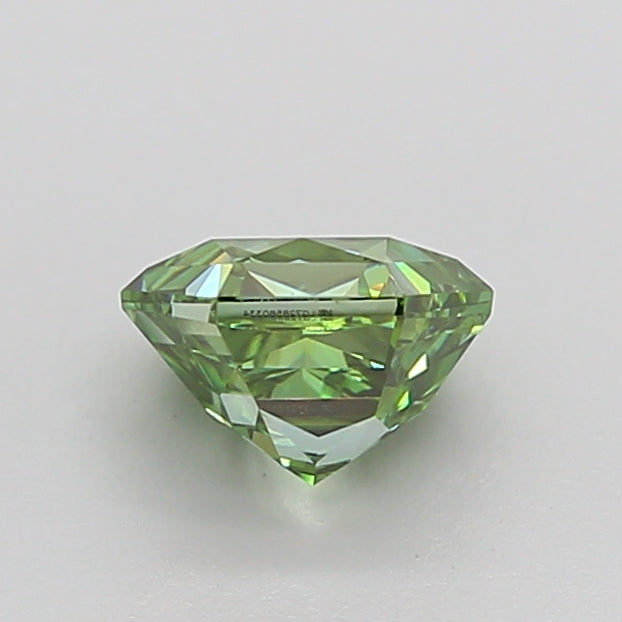 hexagonal 1 carat fancy vivid green vs1  vg vg none