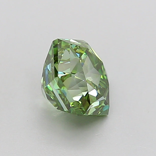 hexagonal 1 carat fancy vivid green vs1  vg vg none