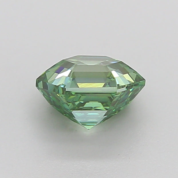 hexagonal 1.02 carat fancy vivid green vs1  vg vg none