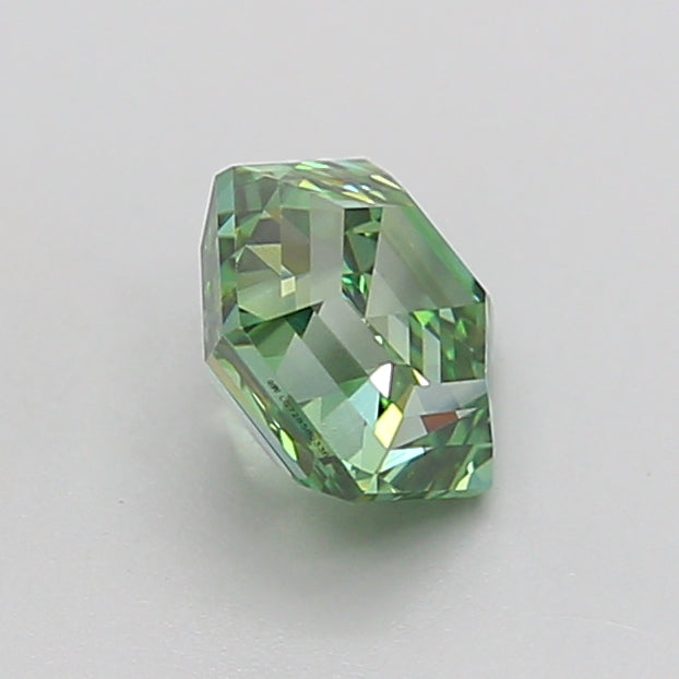 hexagonal 1.02 carat fancy vivid green vs1  vg vg none