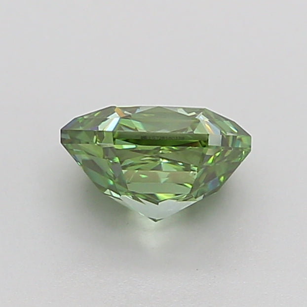 hexagonal 1.04 carat fancy vivid green vs1  vg vg none