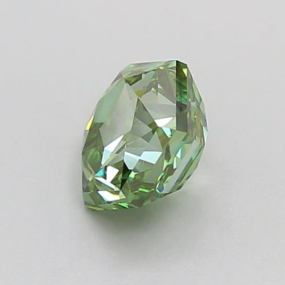 HEXAGONAL 1.04 CARAT FANCY VIVID GREEN VS1  VG VG NONE