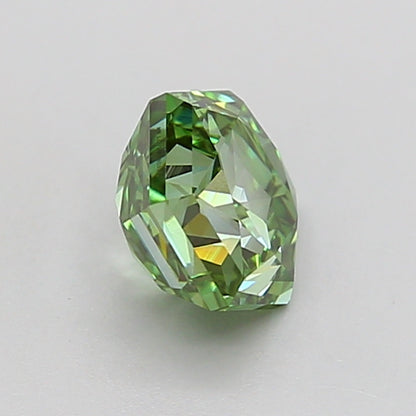 HEXAGONAL 1.04 CARAT FANCY VIVID GREEN VS1  VG VG NONE