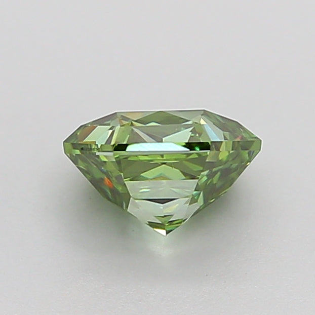 hexagonal 1.04 carat fancy vivid green vs1  vg ex none