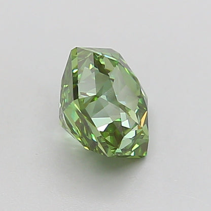 HEXAGONAL 1.04 CARAT FANCY VIVID GREEN VS1  VG EX NONE