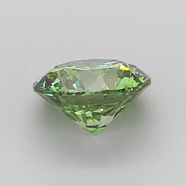 round 1.1 carat fancy vivid green vvs1 id ex ex very slight