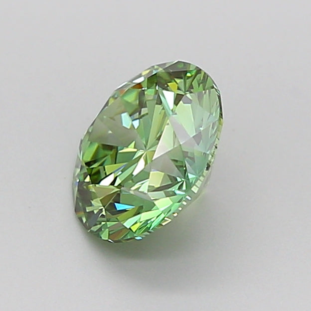 round 1.1 carat fancy vivid green vvs1 id ex ex very slight