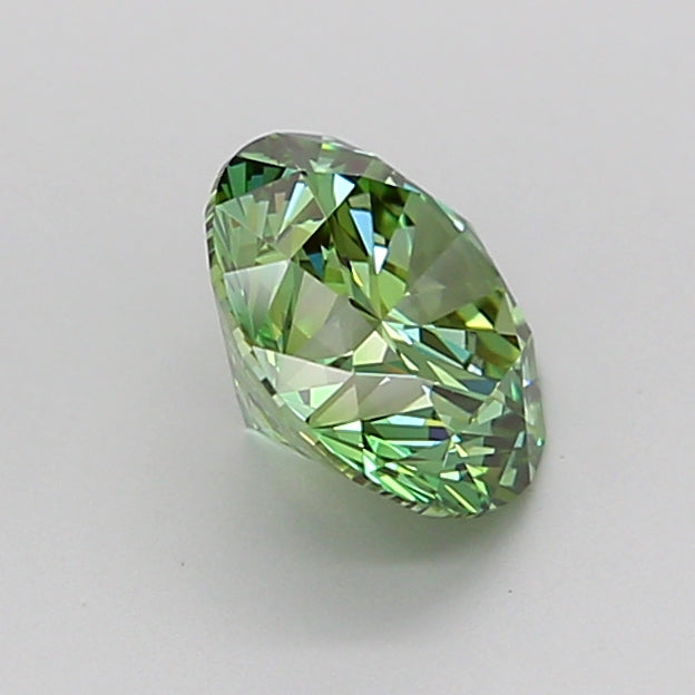 round 1.1 carat fancy vivid green vvs1 id ex ex very slight