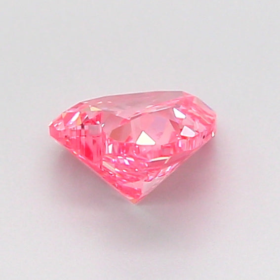 heart 0.7 carat fancy vivid pink vs1  vg vg slight