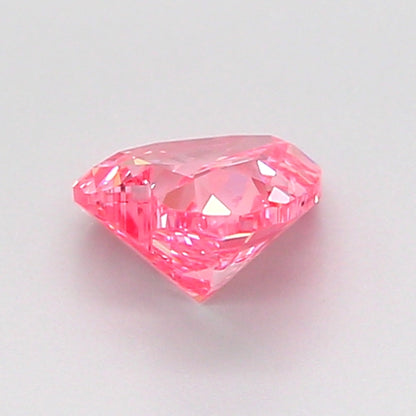 HEART 0.7 CARAT FANCY VIVID PINK VS1  VG VG SLIGHT