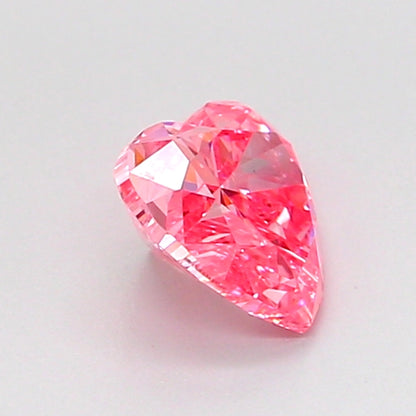 HEART 0.7 CARAT FANCY VIVID PINK VS1  VG VG SLIGHT