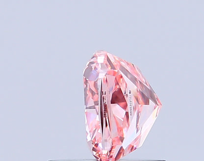 CUSHION 1.06 CARAT FANCY INTENSE PINK VVS2  VG VG STRONG