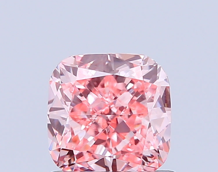 cushion 1.06 carat fancy intense pink vvs2  vg vg strong
