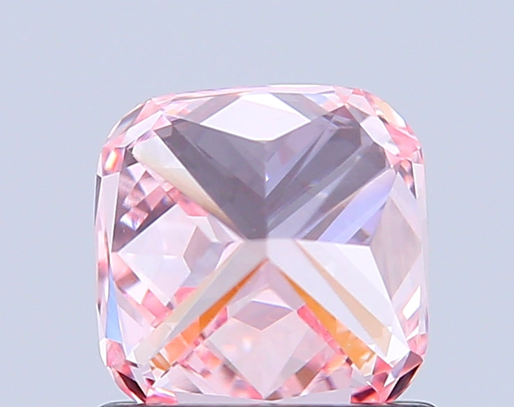 cushion 1.01 carat fancy intense pink vs2  vg vg strong