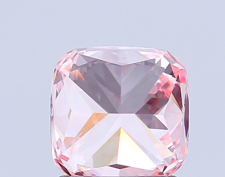 cushion 1.54 carat fancy intense pink vs1  vg vg strong