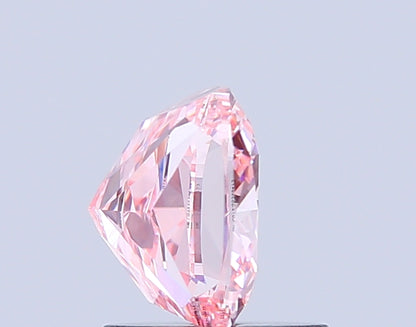 CUSHION 1.54 CARAT FANCY INTENSE PINK VS1  VG VG STRONG
