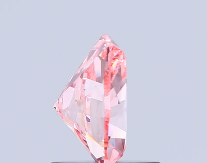 FREEFORM FACETED 1.21 CARAT FANCY VIVID PINK VVS2  VG EX STRONG
