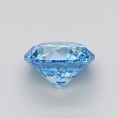 ROUND 1 CARAT FANCY VIVID BLUE VVS2 VG EX VG NONE