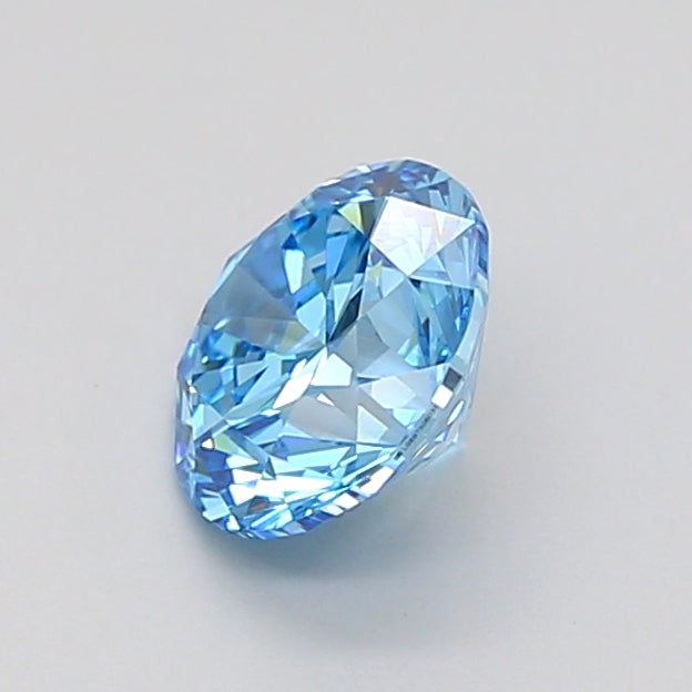 round 1 carat fancy vivid blue vvs2 vg ex vg none