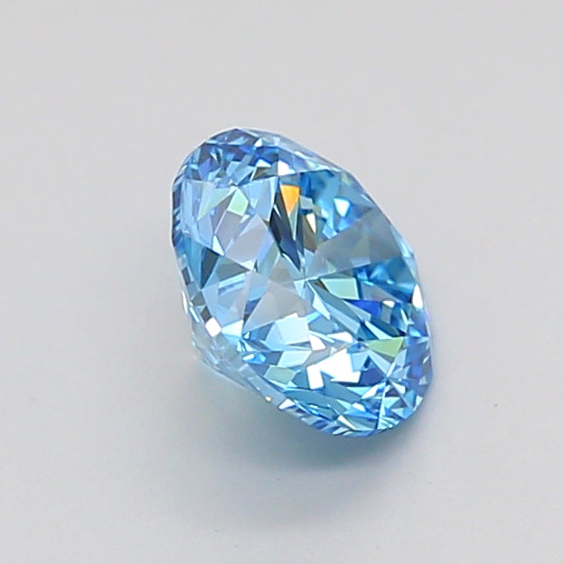 round 1 carat fancy vivid blue vvs2 vg ex vg none