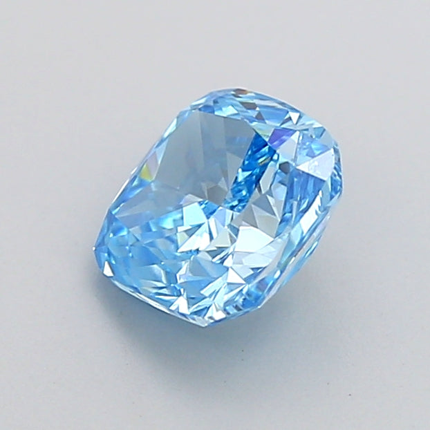 cushion 1 carat fancy vivid blue vvs2  vg vg none