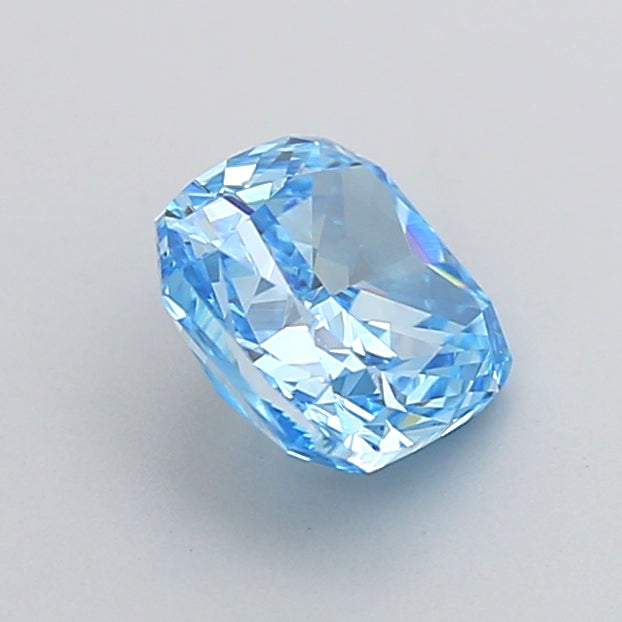 cushion 1 carat fancy vivid blue vvs2  vg vg none