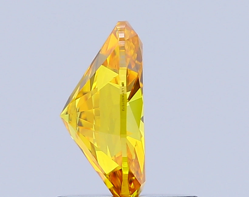 oval 1 carat fancy vivid yellow vvs2  vg vg none