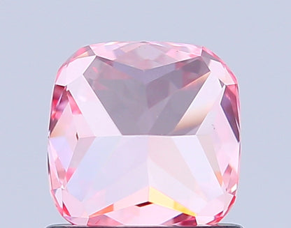 CUSHION 1.03 CARAT FANCY VIVID PINK VS2  VG VG STRONG