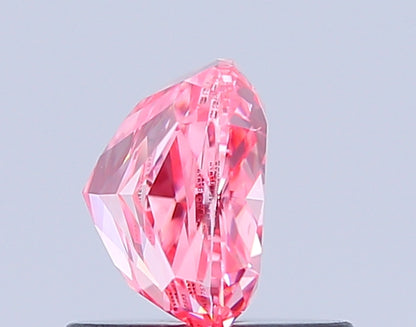 CUSHION 1.03 CARAT FANCY VIVID PINK VS2  VG VG STRONG