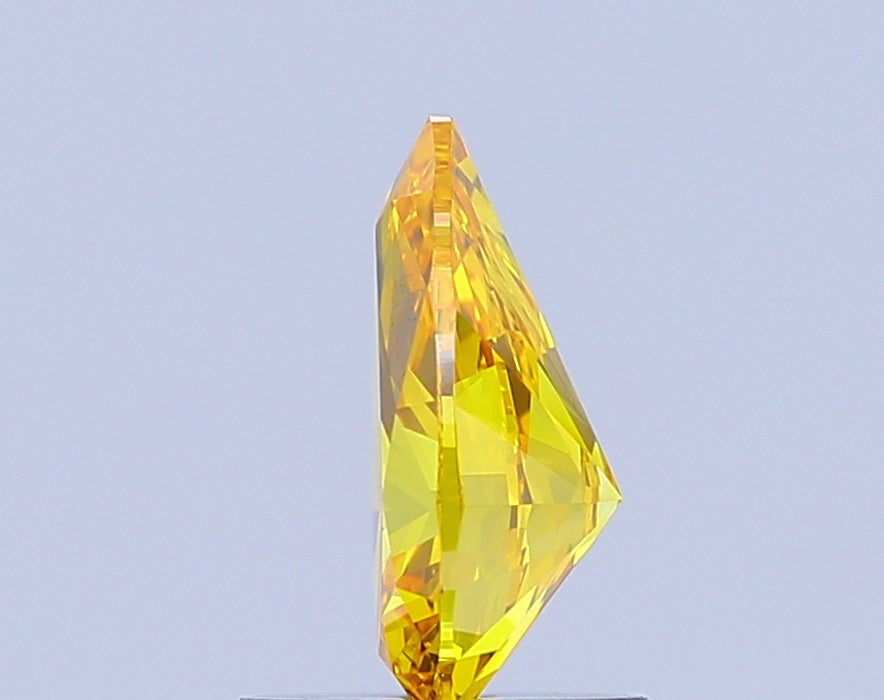 pear 1.01 carat fancy vivid yellow vs1  vg vg none
