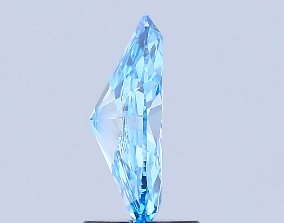 marquise 1.51 carat fancy vivid blue vvs2  ex vg none