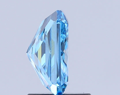 RADIANT 1.53 CARAT FANCY VIVID BLUE VS1  EX VG NONE
