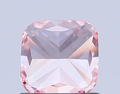 CUSHION 1.03 CARAT FANCY VIVID PINK VVS2  VG EX STRONG