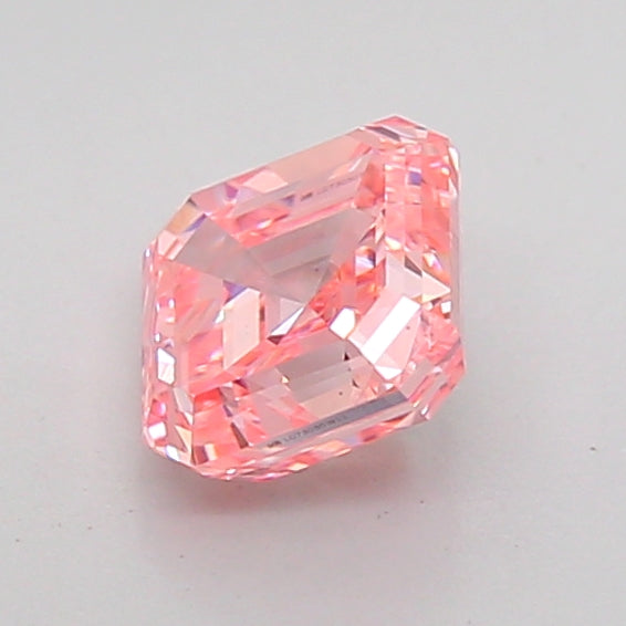 asscher 1 carat fancy intense pink vs1  vg vg strong