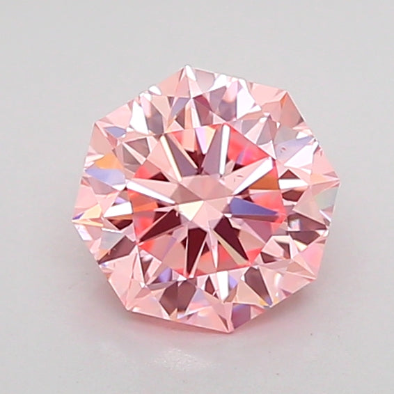 octagonal 1 carat fancy intense pink vs2  ex ex slight