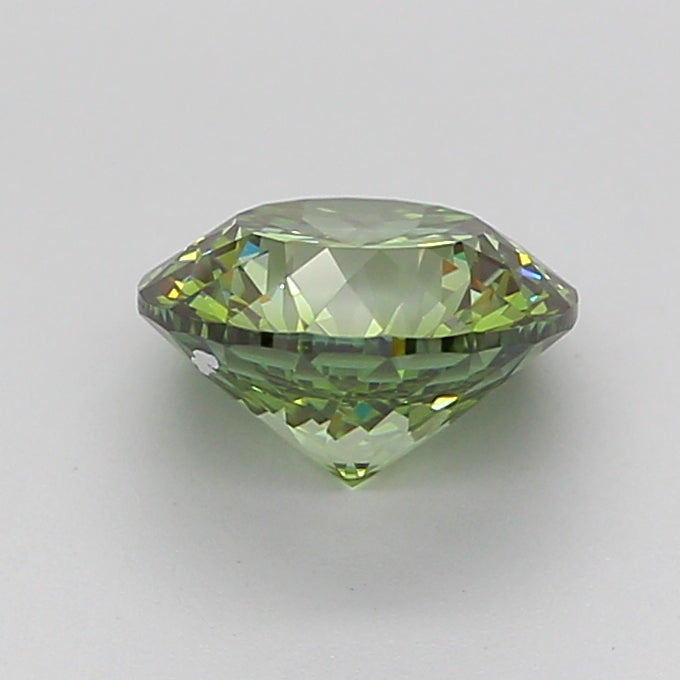 portuguese 1.57 carat fancy vivid green vvs2  vg ex none