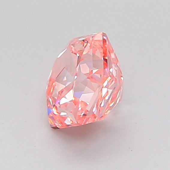 hexagonal 0.9 carat fancy vivid pink vvs2  vg vg slight