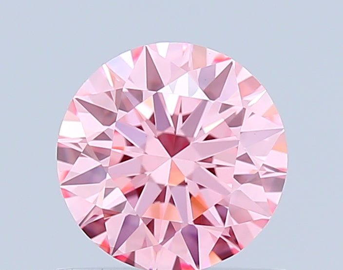 round 0.73 carat fancy vivid pink vs1 id ex ex slight