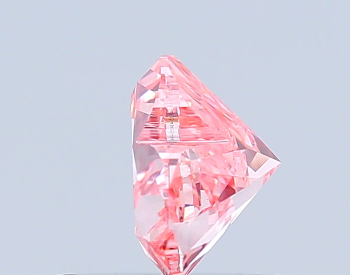heart 0.67 carat fancy vivid pink vs1  ex vg slight